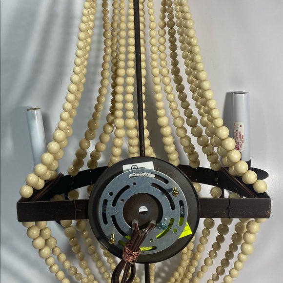 MCM Luxe Iron Beaded Wall Sconce 19 in Romantic Old World Set of 2 - Picture 4 of 11